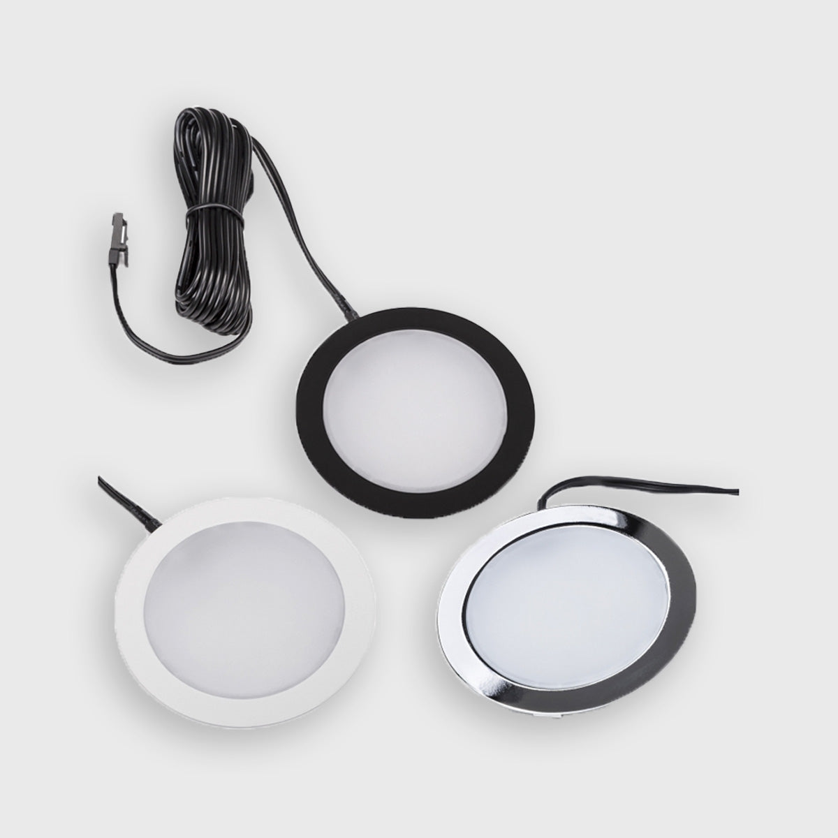 Spot encastrable LED, spot de plafond blanc chaud, 3W, 12V