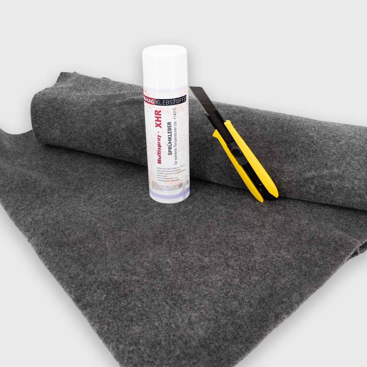 15m² 4-Wege Ultraflex Filz-Paket inkl. Sprühkleber und Cutter Messer