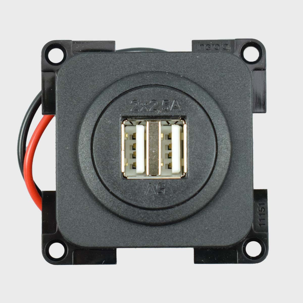 System 10.000 USB-A/A Doppelladesteckdose 12-24V