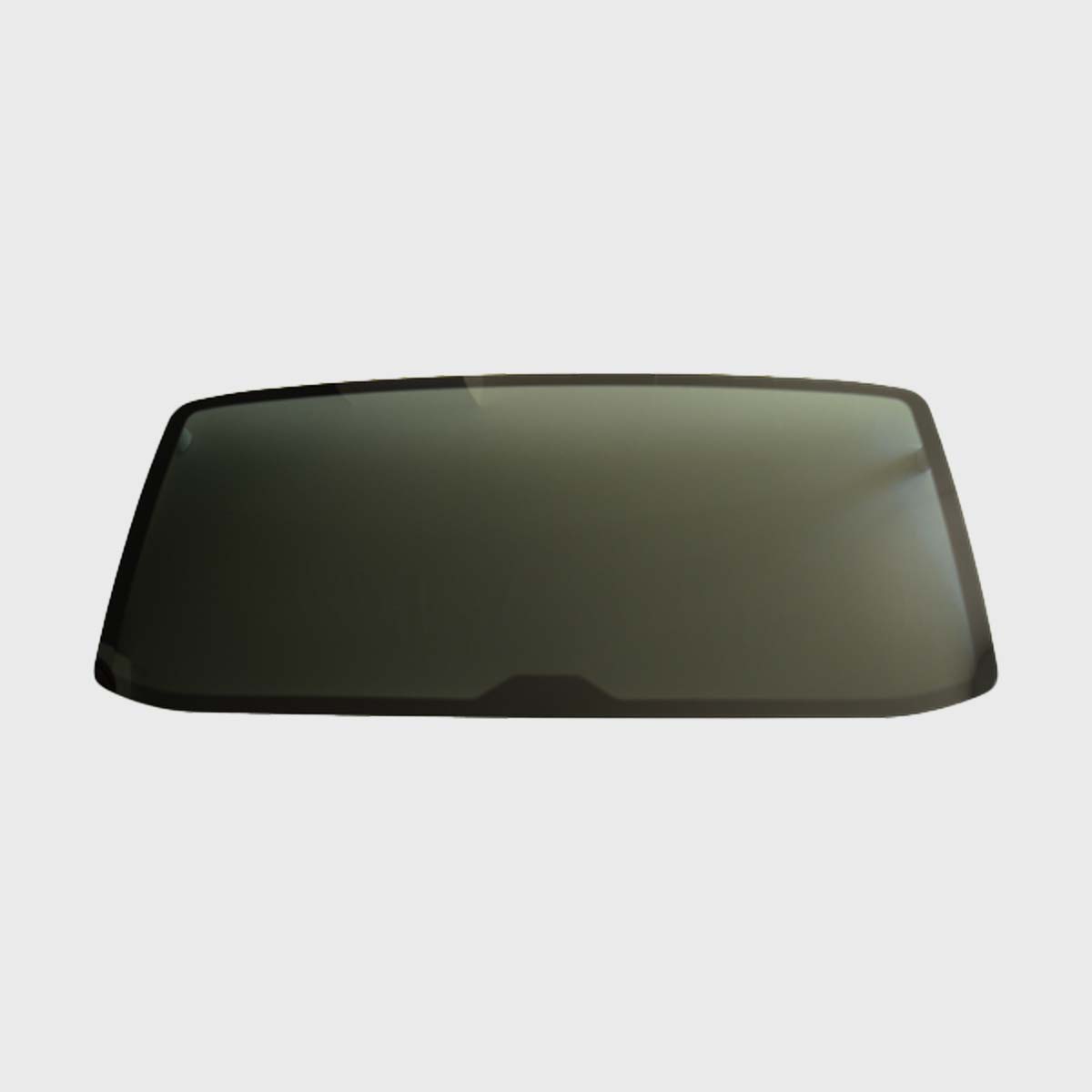 Dark-tinted rear window for T5 van, featuring an 80% black tint on safety glass, sleek design, and precise fit.