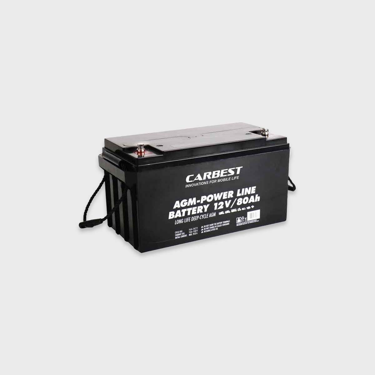 Carbest Batterie AGM Type : 80 PL 90 Ah