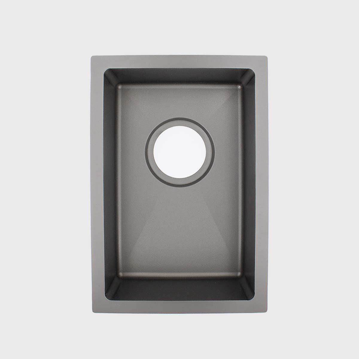 Auf diesem Bild ist die Queensize Spüle in der Dark Edition in Größe S zu sehen.