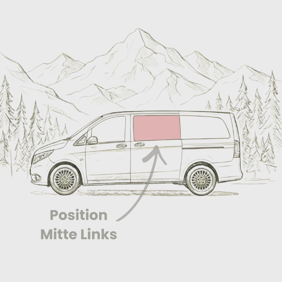 Schiebefenster Mitte MB Vito V-Klasse W447
