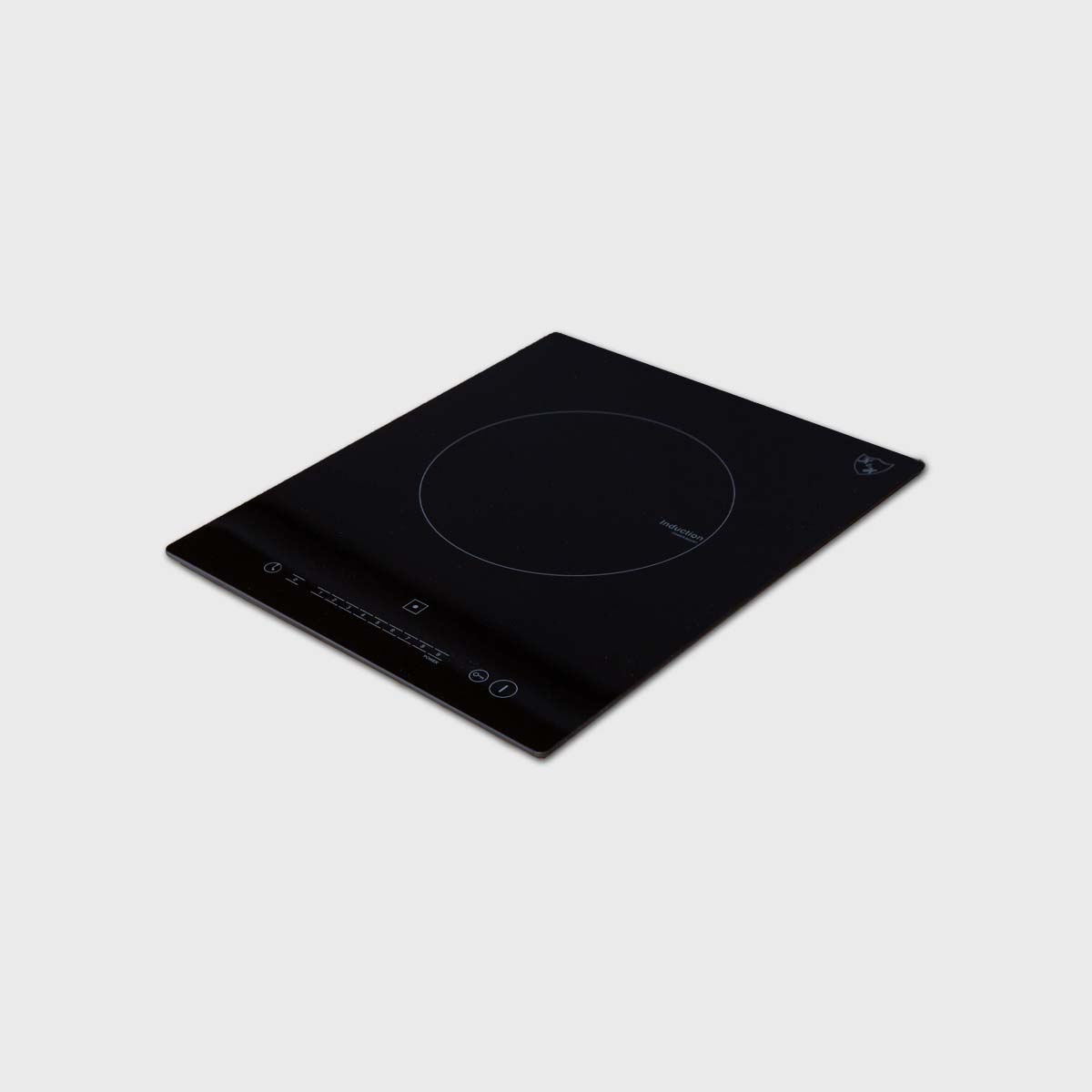 Sleek K&H INS-2401-X induction cooktop with a modern black surface, touch controls, and digital display for precise cooking.