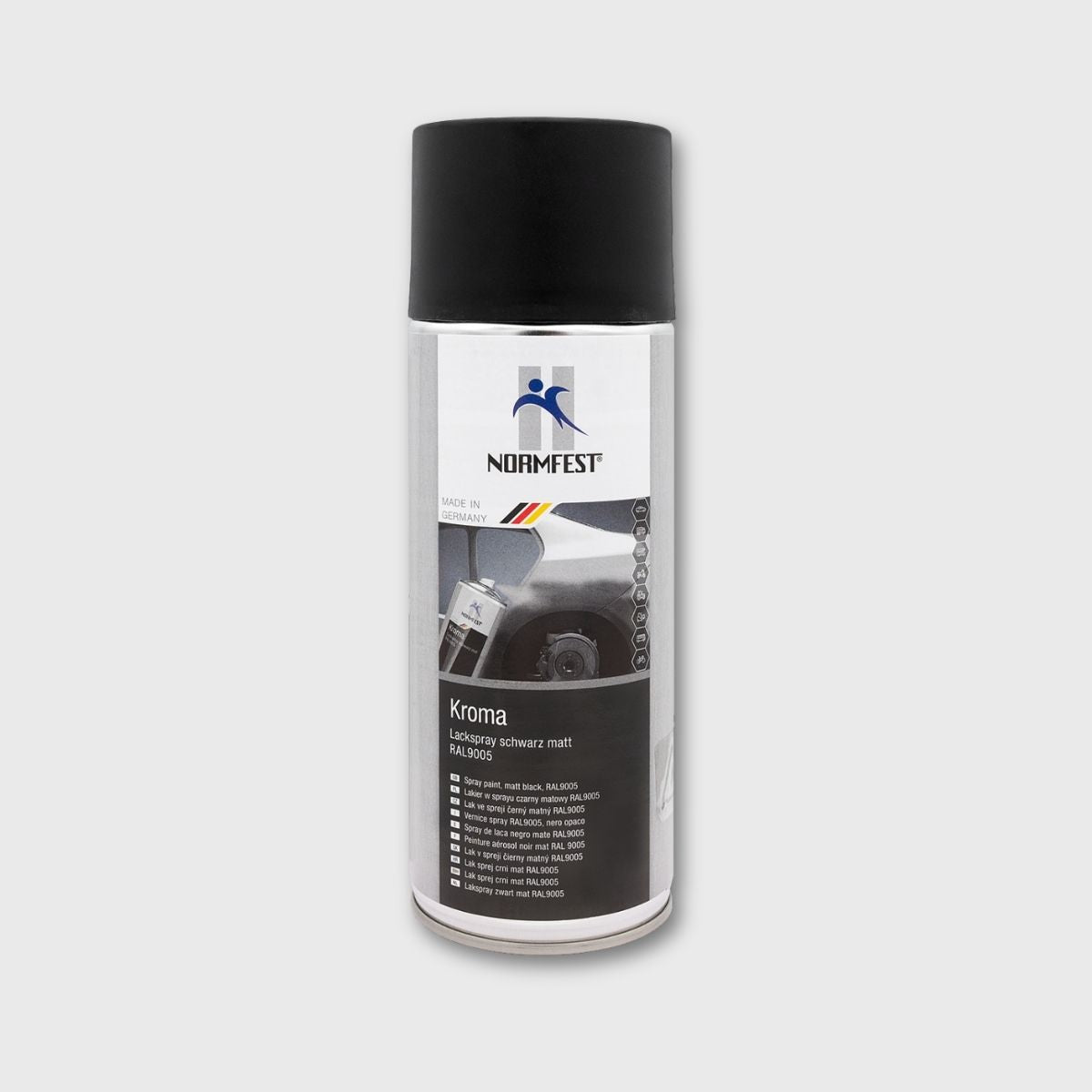 NORMFEST Kroma Lackspray Schwarz Matt 400ml V24