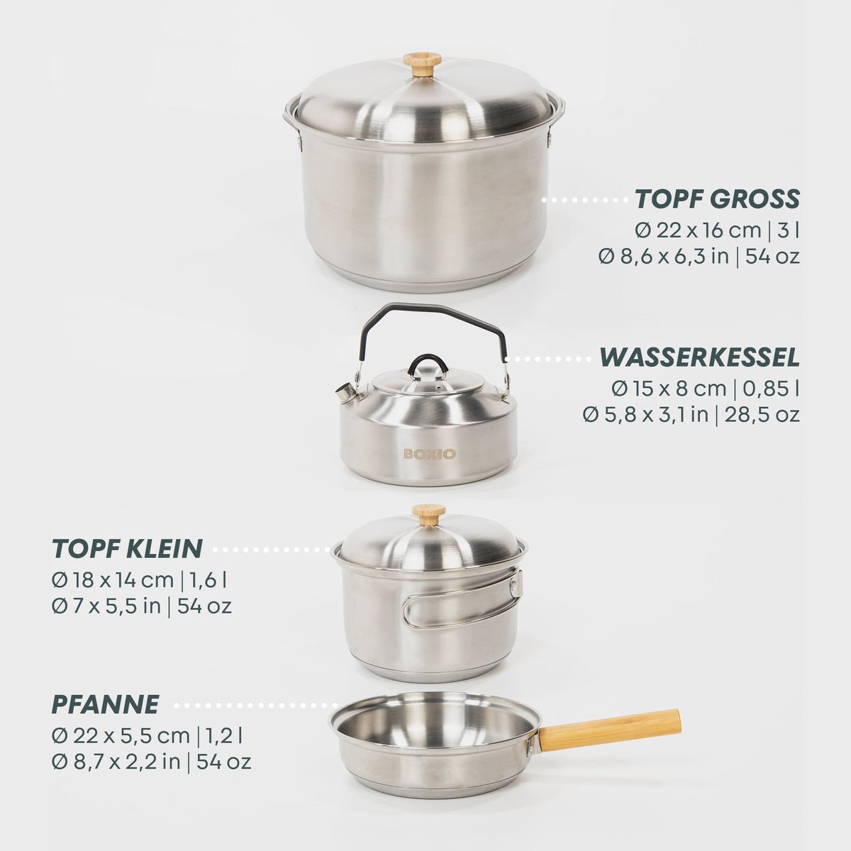 Pots and Pans Set | BOXIO COOKWARE