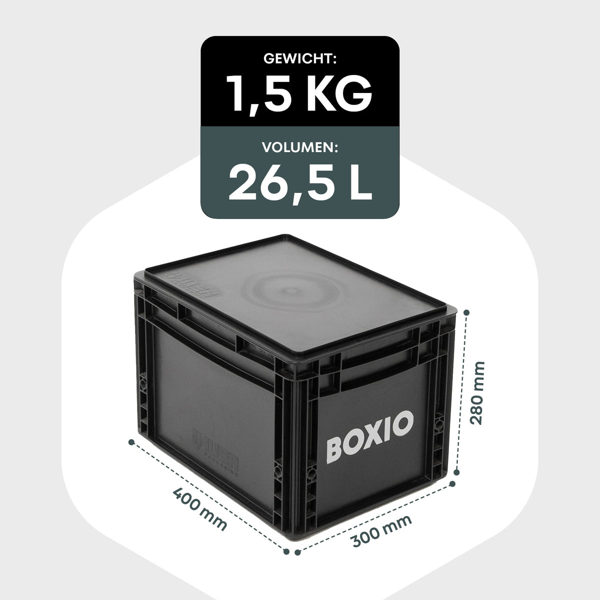 BOXIO – SOLO | Eurobox with Lid