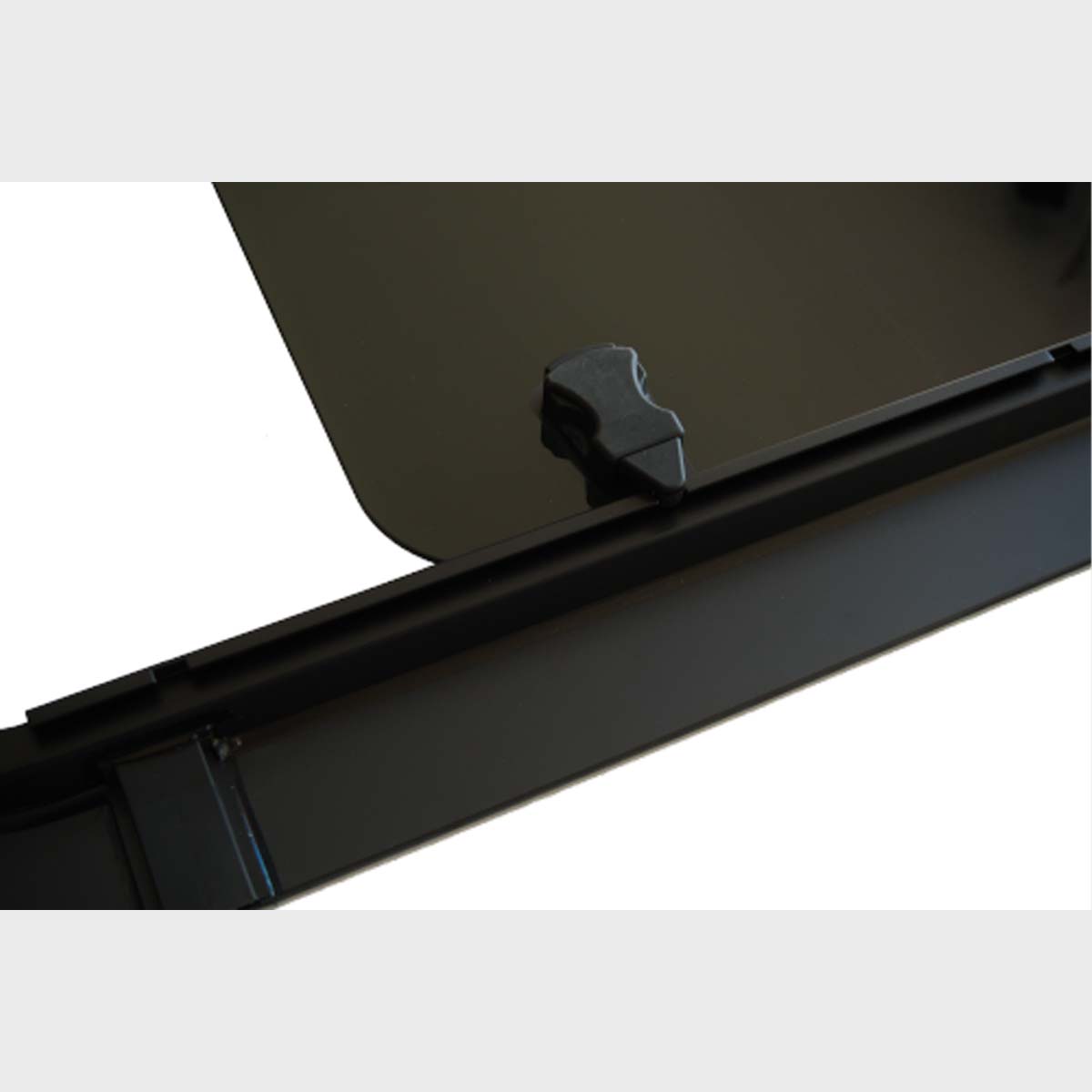Tinted sliding window for T5-T6.1, center-left position, crafted from safety glass with an 80% dark tint for style and privacy.