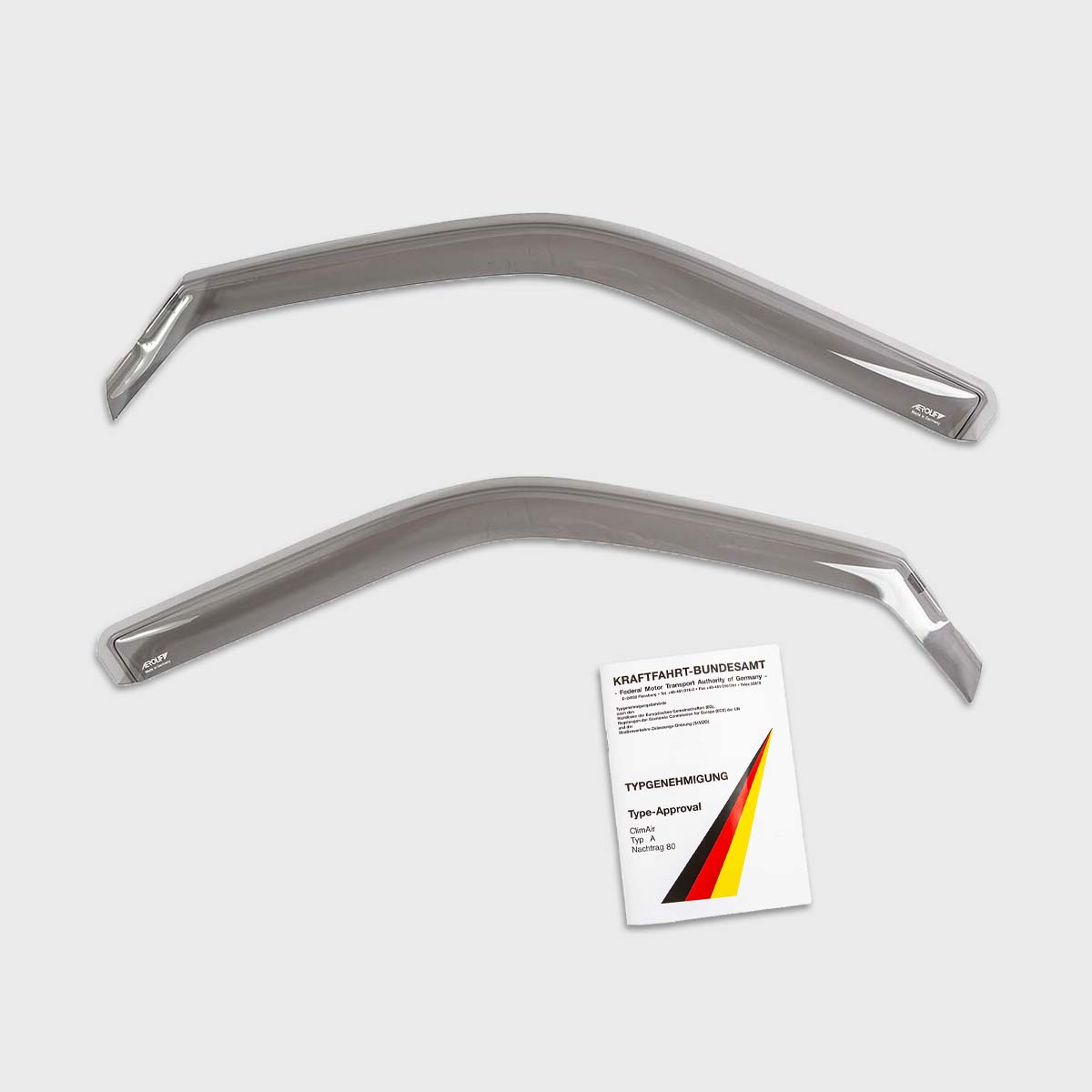 Aerolift Windabweiser, Regenabweiser VW T5 - T6.1 Set