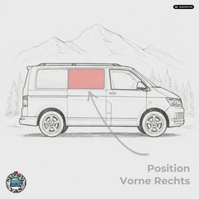 Schiebefenster - Vorne - getönt | VW T5 T5.2 T6 T6.1