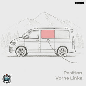 Schiebefenster - Vorne - getönt | VW T5 T5.2 T6 T6.1