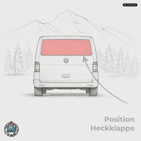 Heckscheibe - Heckklappe - getönt | VW T5 T5.2