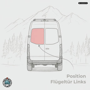 Heckscheibe - Flügeltür - getönt | MB Sprinter W907 W910