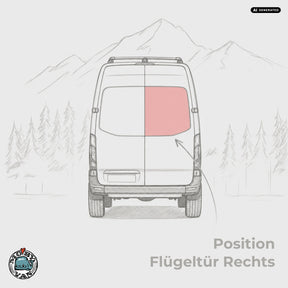 Heckscheibe - Flügeltür - getönt | MB Sprinter W907 W910