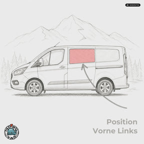 Schiebefenster - Vorne - getönt | Ford Transit Custom V362