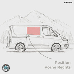 Schiebefenster - Vorne - getönt | Ford Transit Custom V362