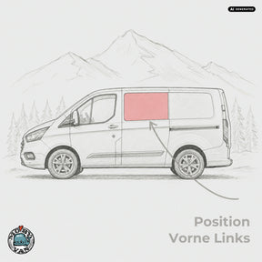 Seitenscheibe - Vorne - getönt | Ford Transit Custom V362