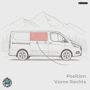 Seitenscheibe - Vorne - getönt | Ford Transit Custom V362