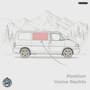 Schiebefenster - Vorne - getönt | VW T4