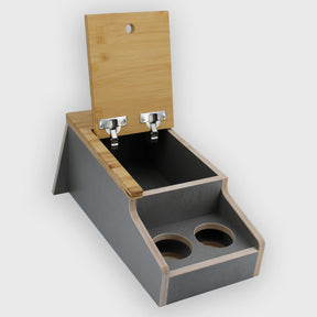 MobyCube - Organizer / Staukiste mit Getränkehaltern für VW T5-T6.1