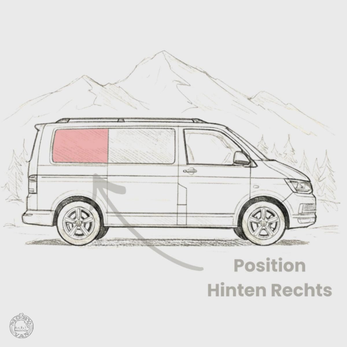 Schiebefenster hinten T5-T6.1 L2