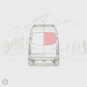 Hecktürenscheibe (ohne Wischer, unbeheizt) MB Sprinter W907 W910