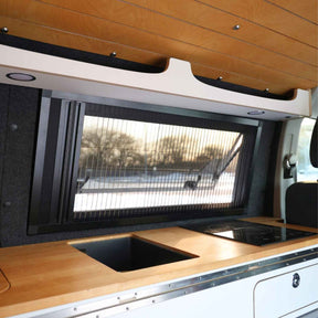 Ausstellfenster VW T5-T6.1 mitte Glas/Glas (mit/ohne Verdunkelung/Fliegengitter)