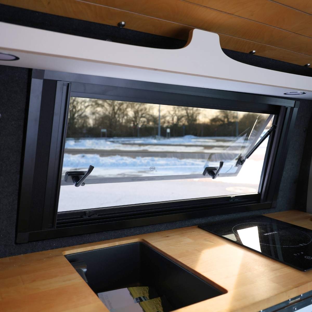 Ausstellfenster VW T5-T6.1 mitte Glas/Glas (mit/ohne Verdunkelung/Fliegengitter)
