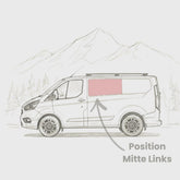 Seitenscheibe Mitte Ford Transit Custom (2012 - 2023)