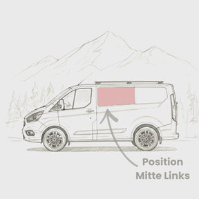 Seitenscheibe Mitte Ford Transit Custom (2012 - 2023)