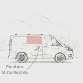 Seitenscheibe Mitte Ford Transit Custom (2012 - 2023)