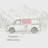 Seitenscheibe Mitte Ford Transit Custom V710 (ab 2024) / New Transporter