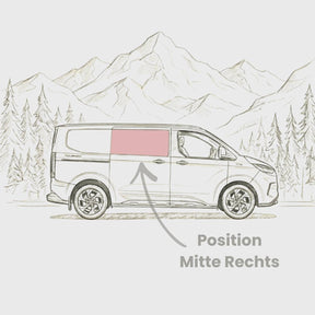 Seitenscheibe Mitte Ford Transit Custom V710 (ab 2024) / New Transporter