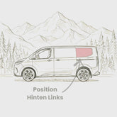 Seitenscheibe Hinten Ford Transit Custom V710 L2 (ab 2024) / New Transporter L2