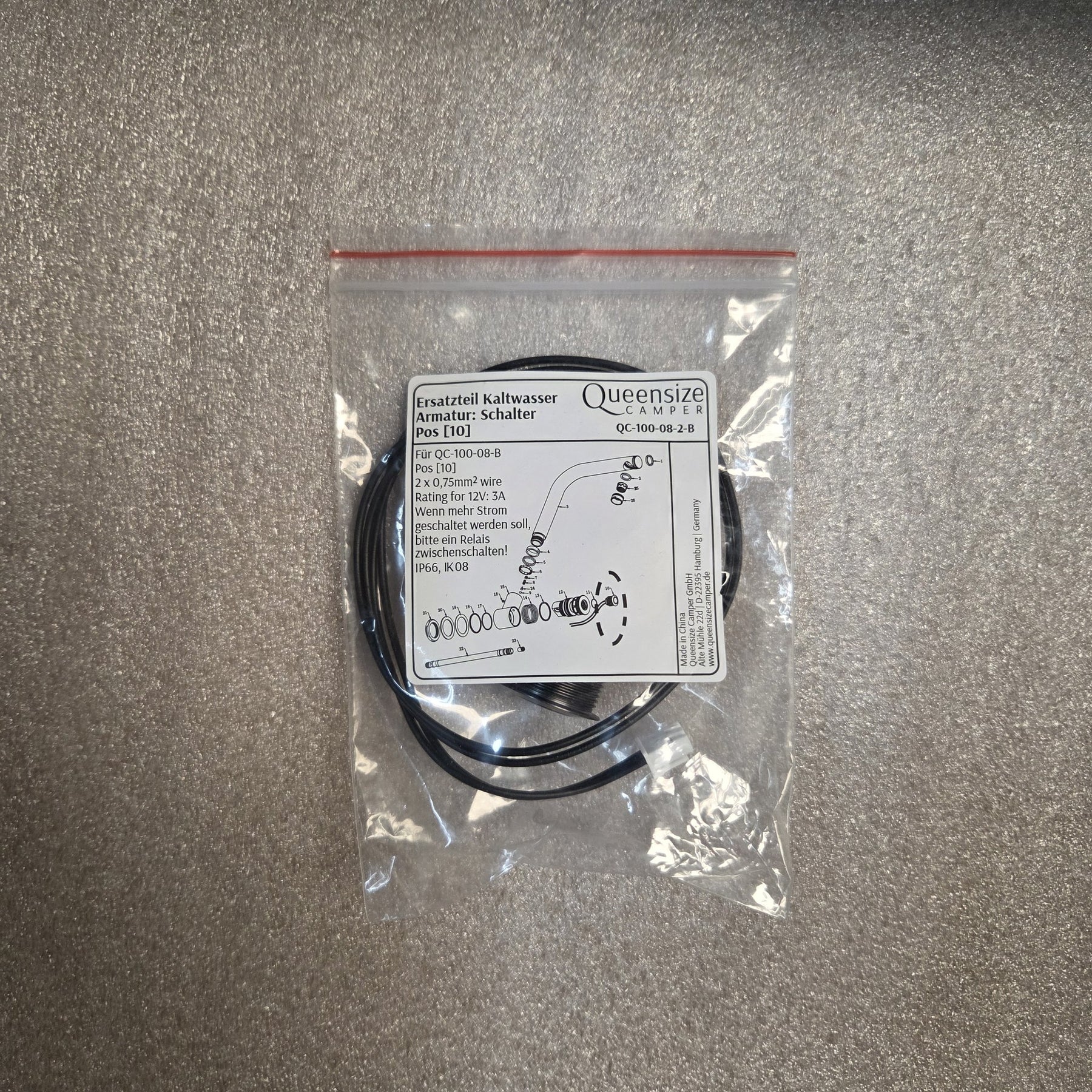 Queensize Camper Switch IP66 [Dark Edition]