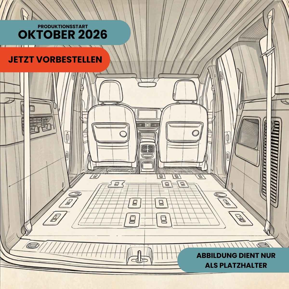 Seitenverkleidung links Fahrerseite Hinten unten Ford V710 / VW New Transporter