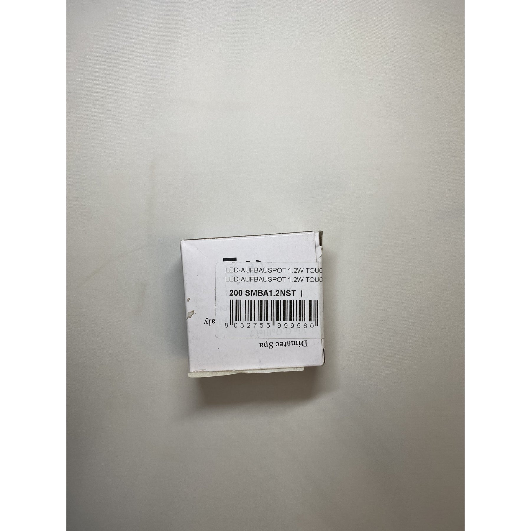 Touch LED Spot 12V 1,55W Warmweiss, Nickel gebürstet