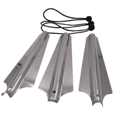 BENT Alu Sandhering mit Spannring (3 Stück) 33 x 10 cm