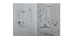 Queensize Camper Auftisch Armatur Schwenkbar [Dark Edition]