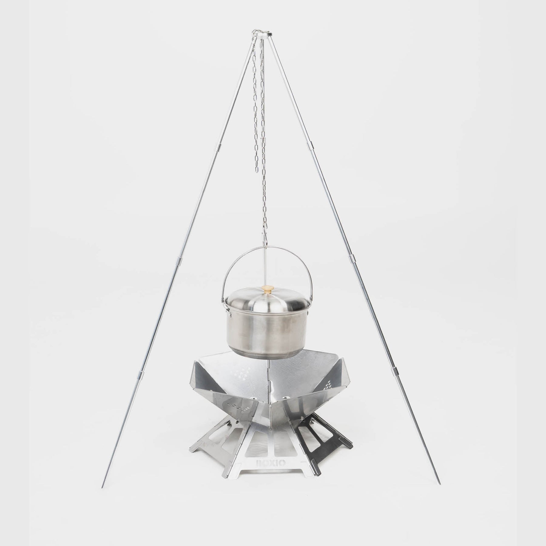 BOXIO FIRE BUNDLE I Feuerschale mit Grill in Eurobox