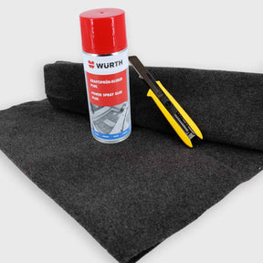 15m² 4-Wege Ultraflex Filz-Paket inkl. Sprühkleber und Cutter Messer