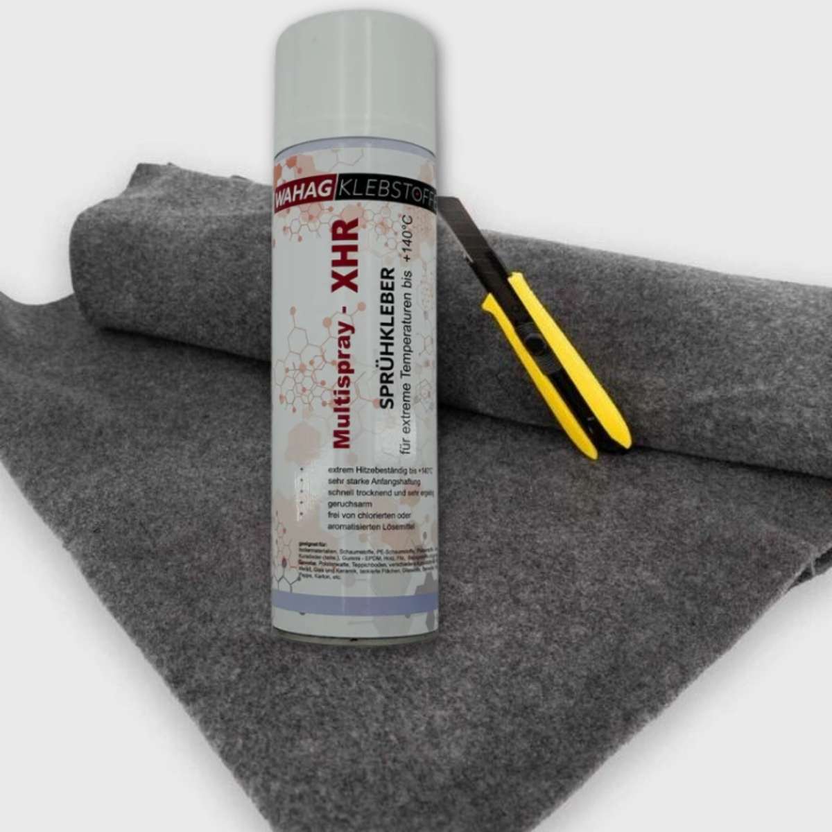 15m² 4-Wege Ultraflex Filz-Paket inkl. Sprühkleber und Cutter Messer