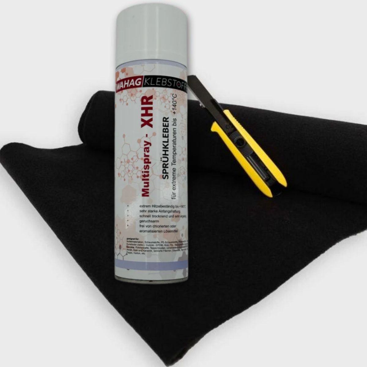 15m² 4-Wege Ultraflex Filz-Paket inkl. Sprühkleber und Cutter Messer