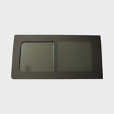 Tinted sliding window for T5-T6.1, center-left position, featuring a sleek 80% black tint on durable safety glass.